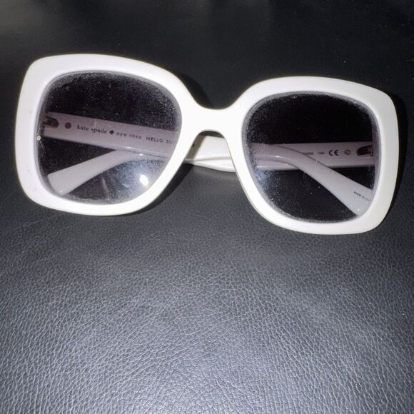 Kate Spade New York Sunglasses Hello Sunshine Plastic White Szj90 53 20 140 - Picture 1 of 5